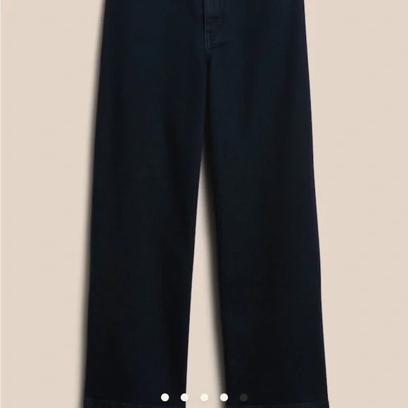 Banana Republic Wide-Leg Crop Jean NWOT barrel utility style - Picture 6 of 8